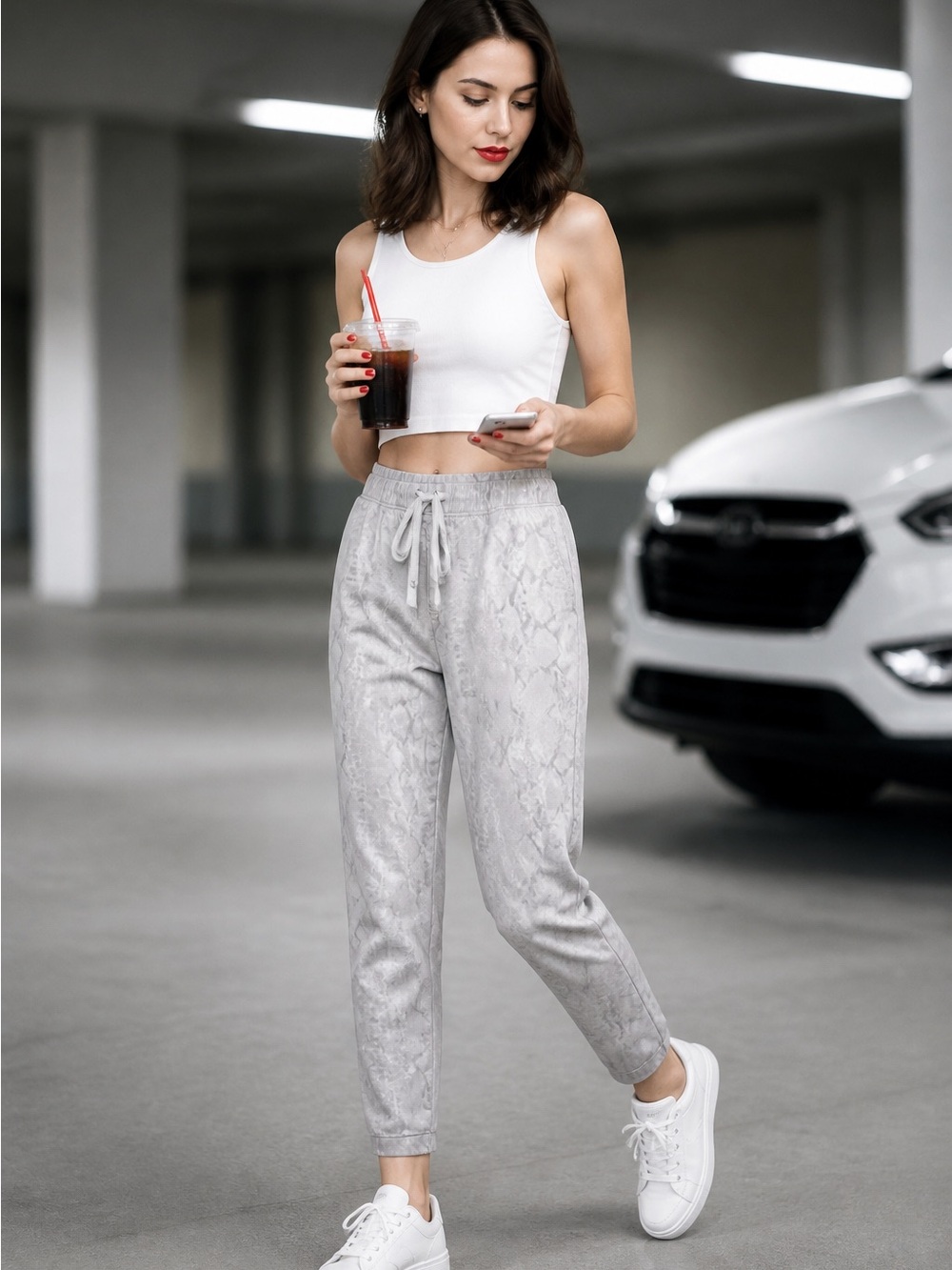 Cloth & Stone Anthropologie Women’s Snake Print
Jogger Pants